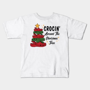 Crocin' Around The Christmas Tree Kids T-Shirt